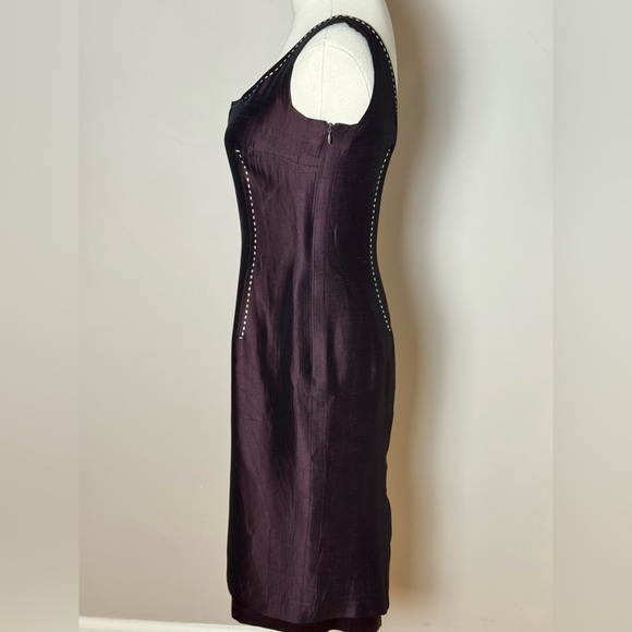 Christian Dior Boutique Contrast-Stitched Midi Dress US Size 4 - Picture 7 of 10